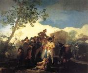 Francisco Goya Blind Guitarist oil painting on canvas